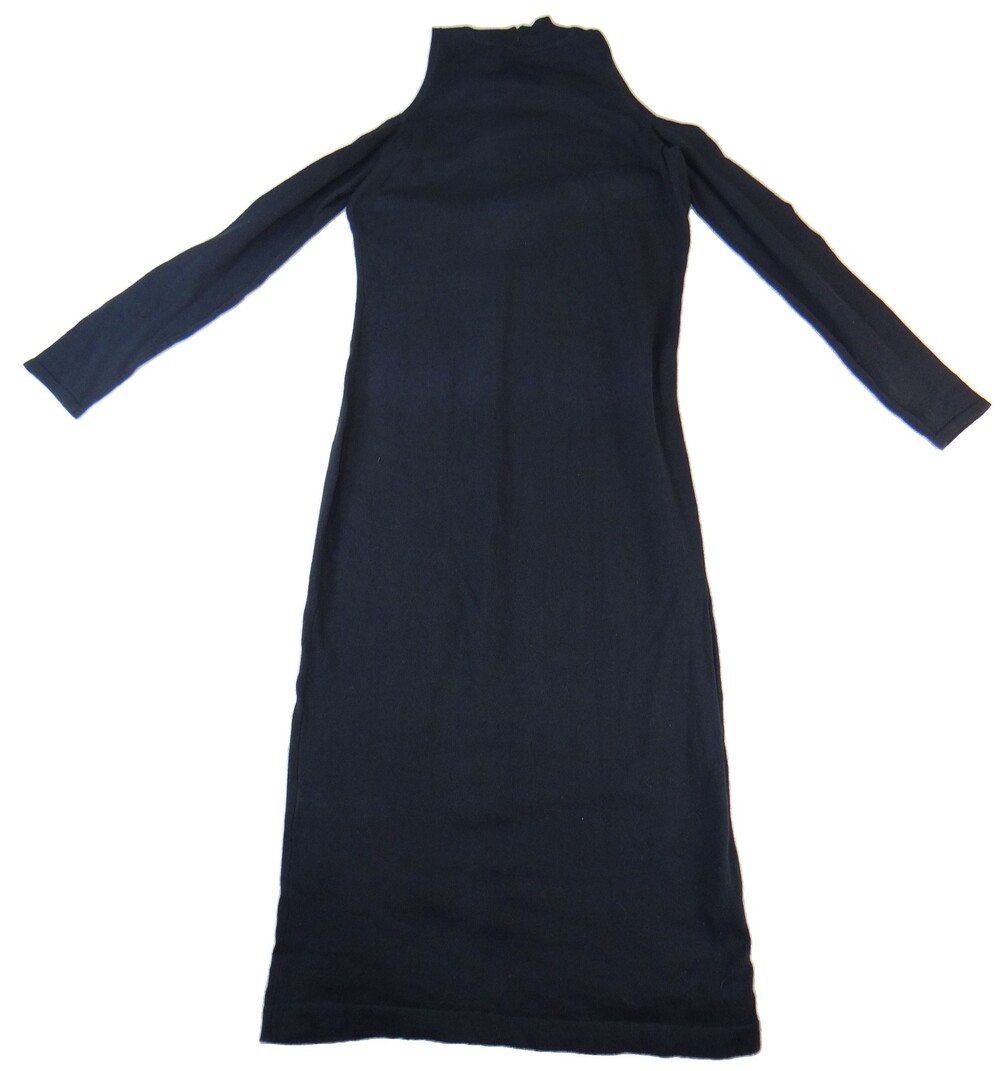 JustFab Black Cold Shoulder Long Sleeve Bodycon Dress Medium